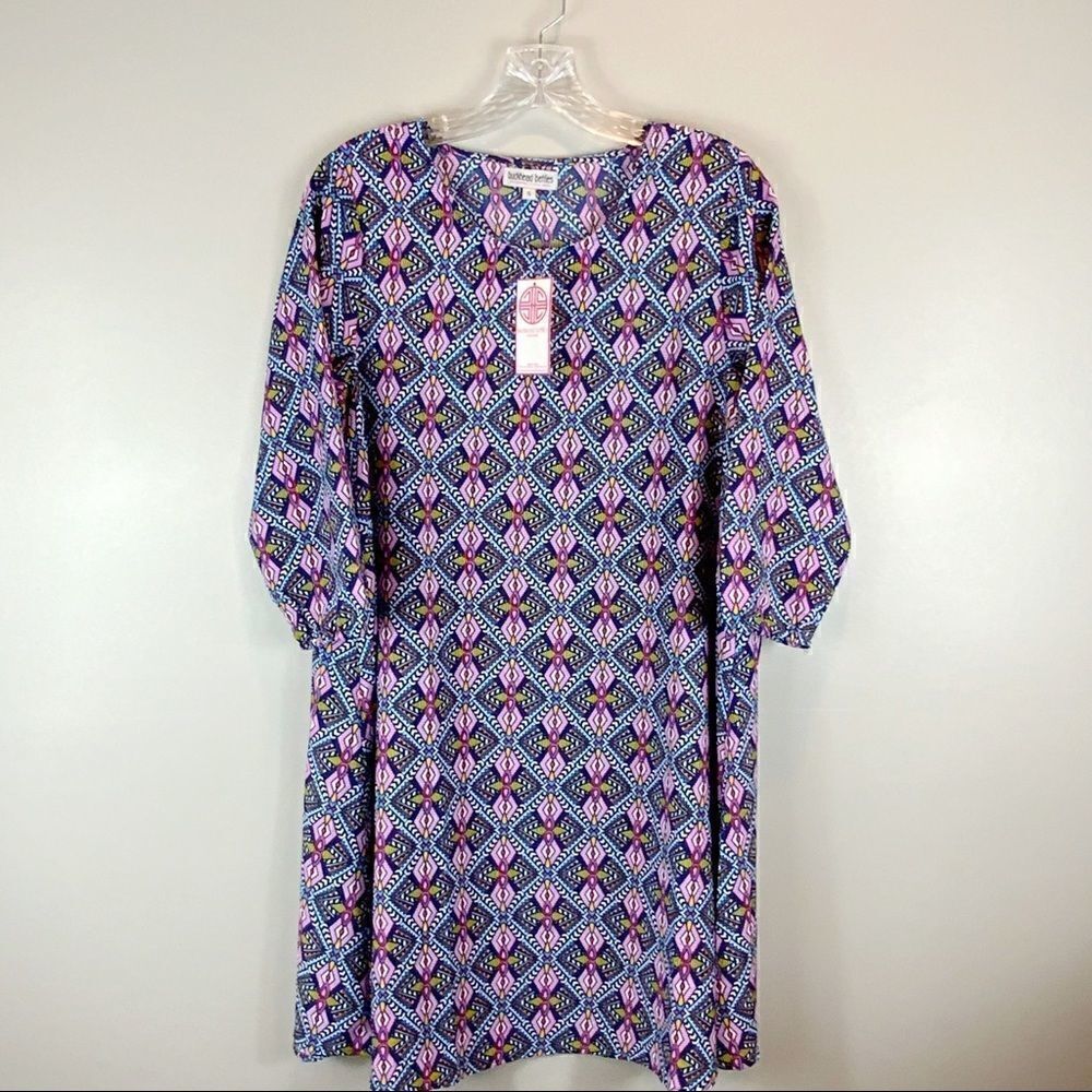 🌺3 FOR $20🌺 - NWT Buckhead Betties Dress purple navy small